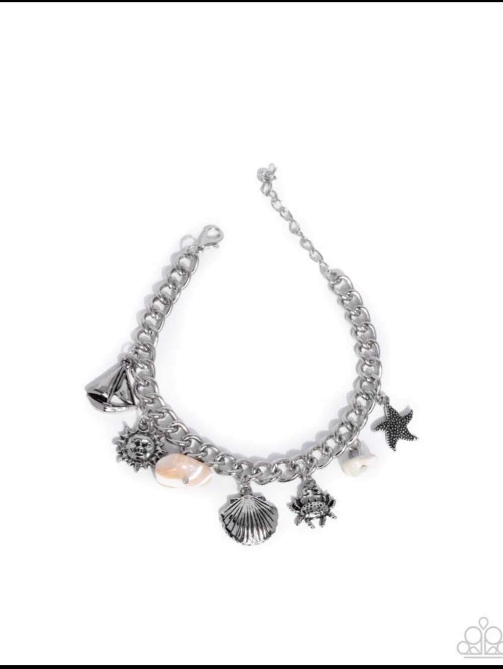Paparazzi Sleek Sailing - White Bracelet